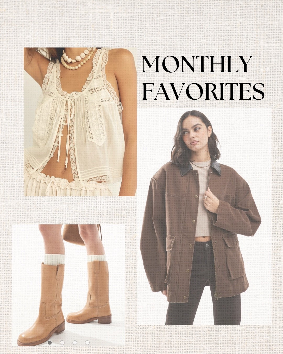 Transitioning prices to get you from summer to fall. Heavy on the western influence. I love a workwear/barn jacket. 

#barncoat #western #fryedupe #freepeople