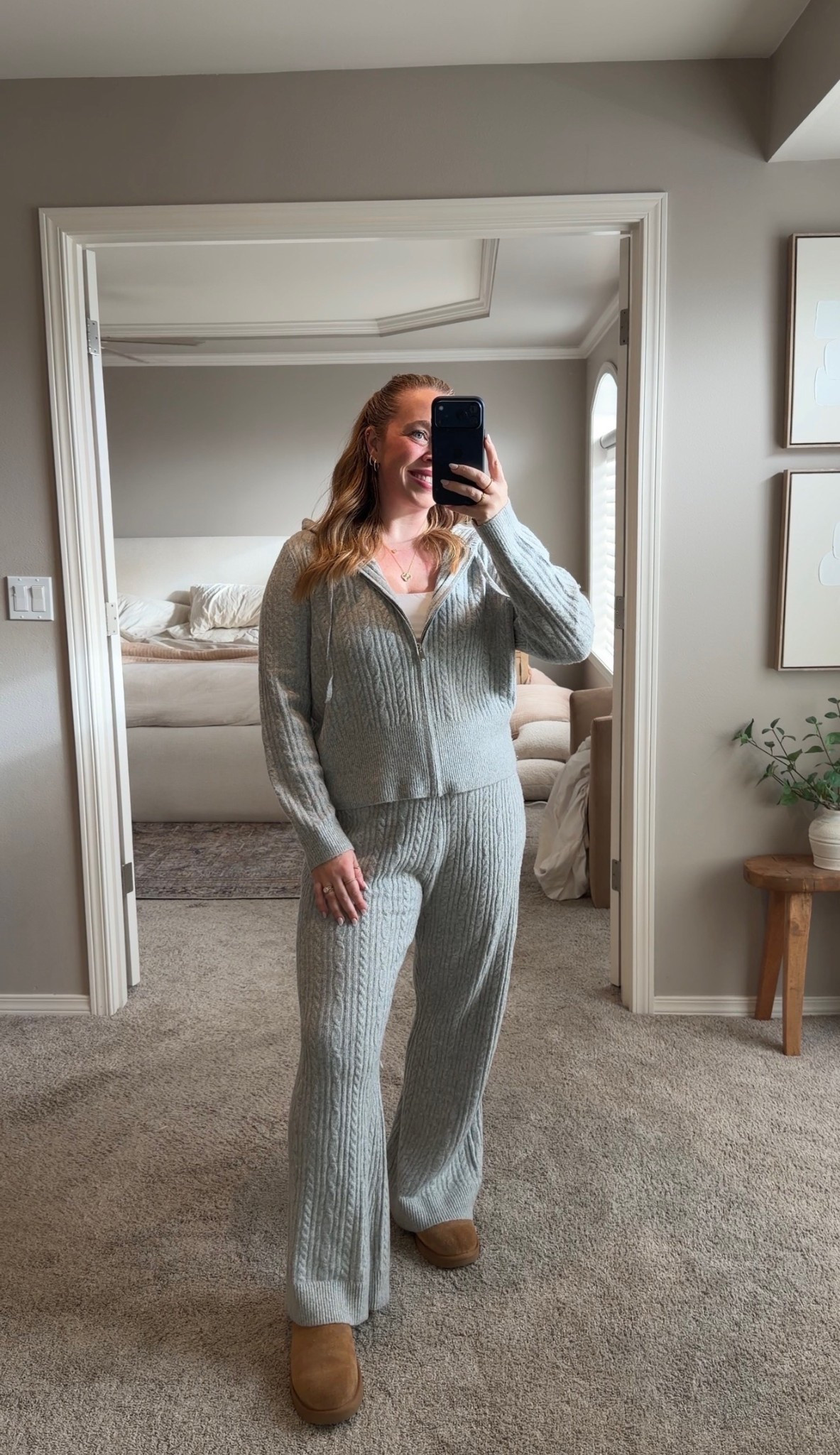 Midsize Cozy Set 🩶🤍 On sale for under $55! Wearing a large in both pieces! 

Size 10/12 | M/L | 5’3"

#LTKFindsUnder50 #LTKSaleAlert #LTKMidsize