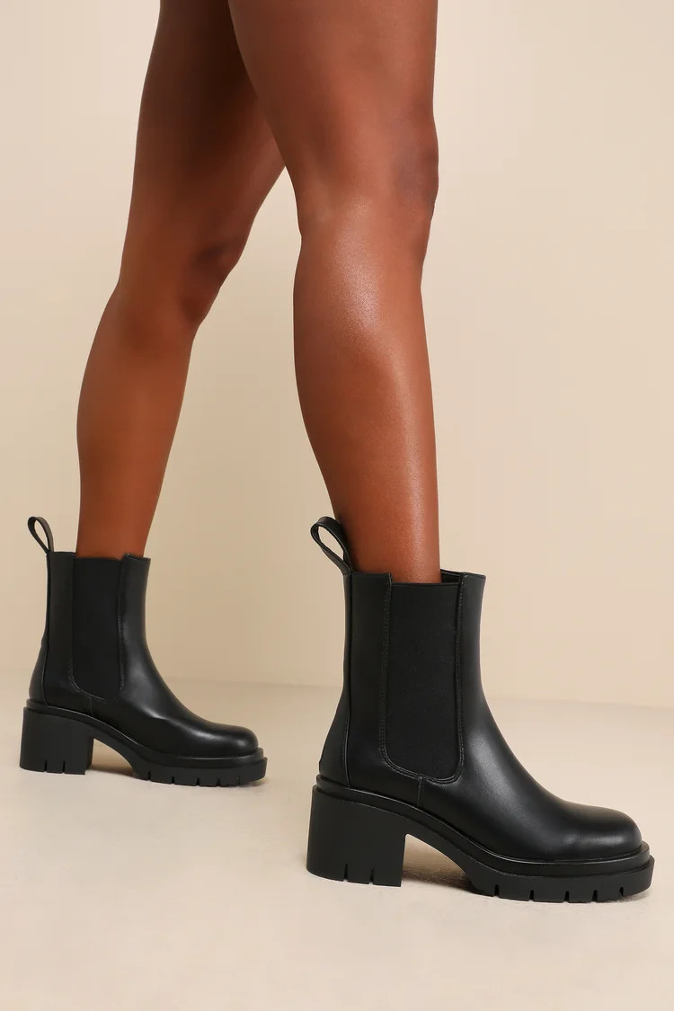 Mabley Black Chelsea Ankle Boots | Lulus (US)