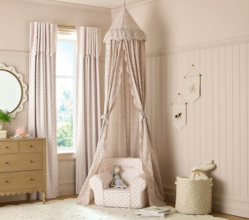 Rylee + Cru Scallop Floral Canopy | Pottery Barn Kids