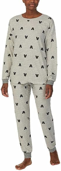 Disney Womens 2 Piece Cozy Pajama Set | Amazon (US)