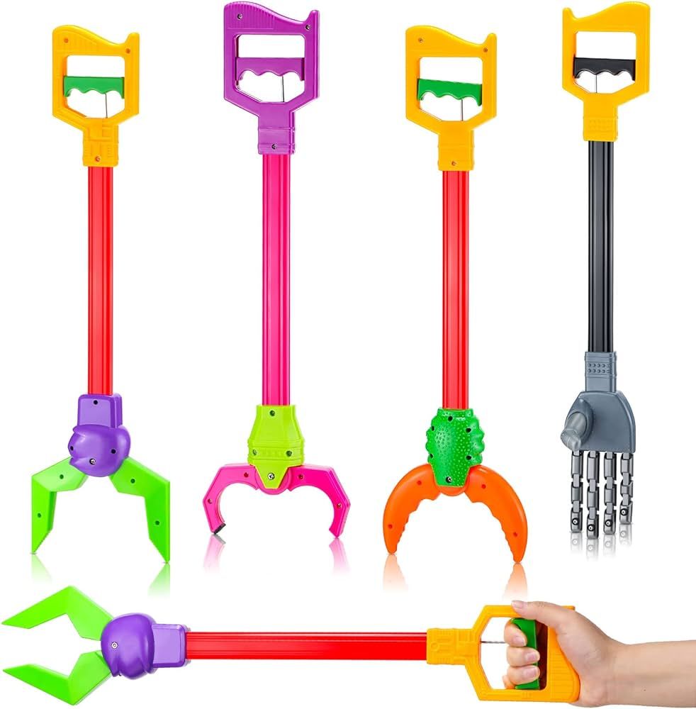 4 Pcs Interactive Toy Grabber Robot Hand and Robotic Claw Grabber Toy Robot Arm Toys Claw Grabber... | Amazon (US)