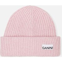 Ganni Ribbed Wool Beanie | Coggles (Global)