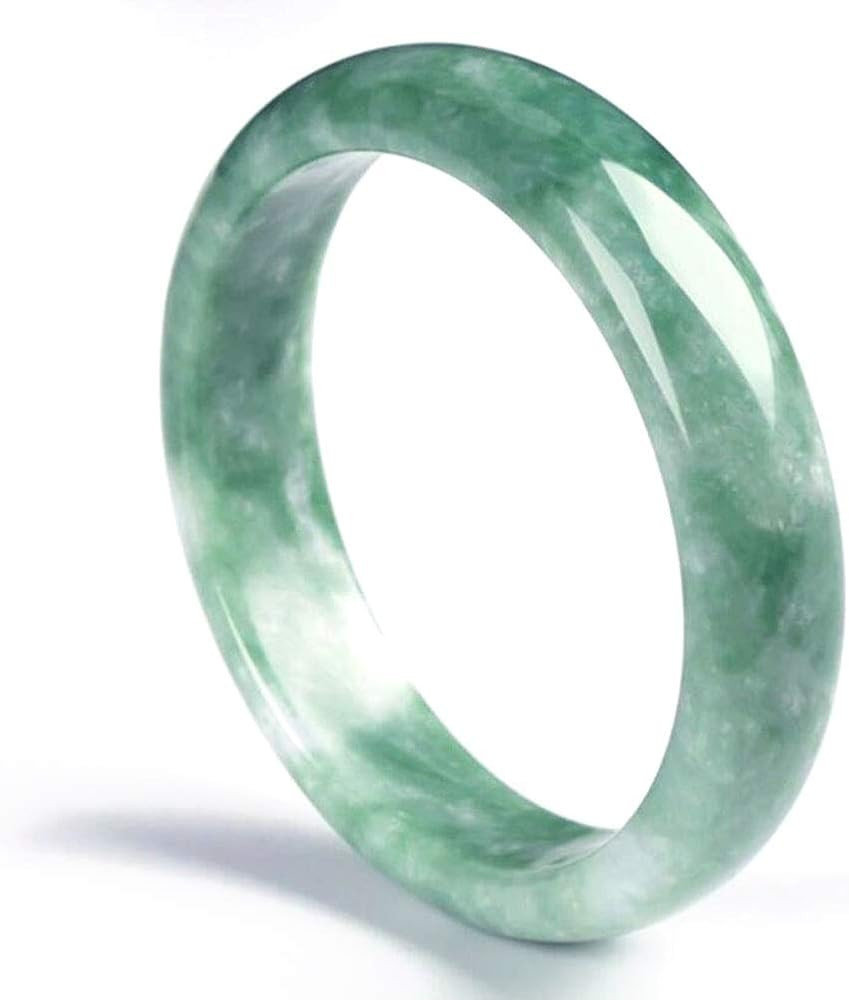 Natural Calcite Jade Bangle Bracelet for Womens Green Color | Amazon (US)