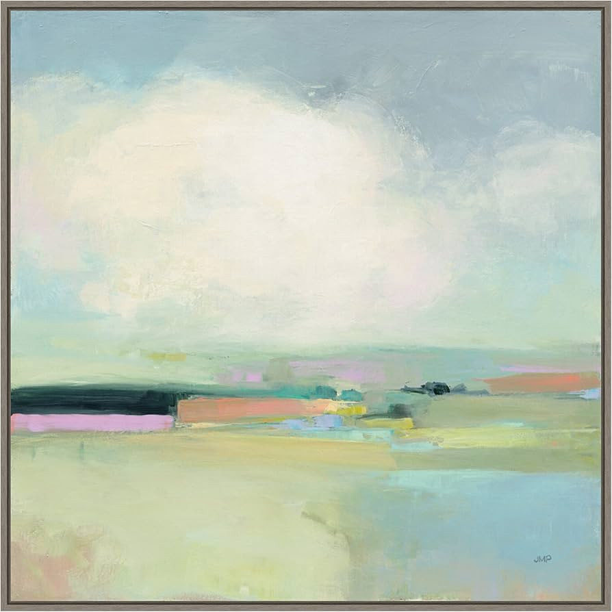 Amanti Art Framed Canvas Wall Art 30x30 Colorful Landscape by Julia Purinton, Framed Wall Art Can... | Amazon (US)