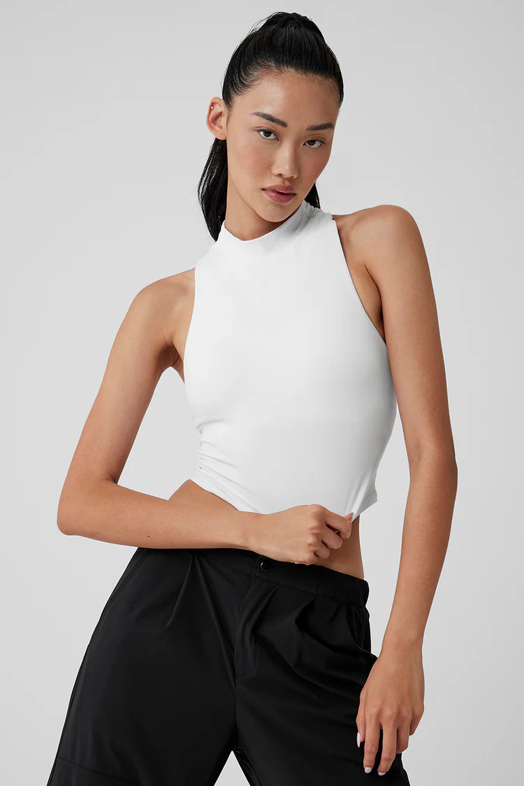 Alosoft Top That Bra Tank - White | Alo Yoga (US)
