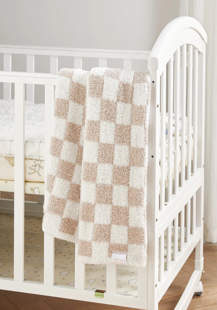 Checkered Stroller Buttery Blanket | The Styled Collection