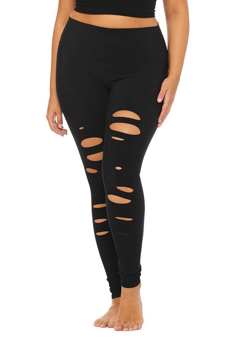 High-Waist Ripped Warrior Legging | Alo Yoga (US)