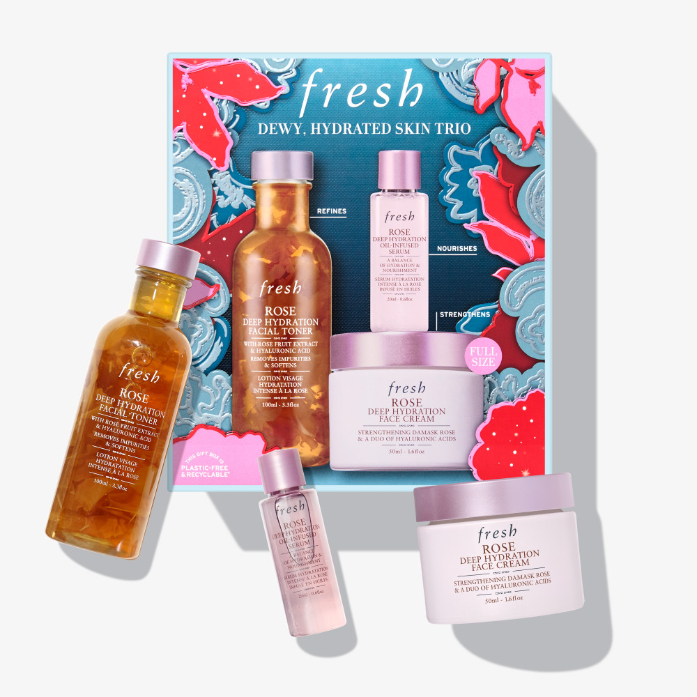 Dewy & Hydrated Skin Trio Skincare Set | Fresh US