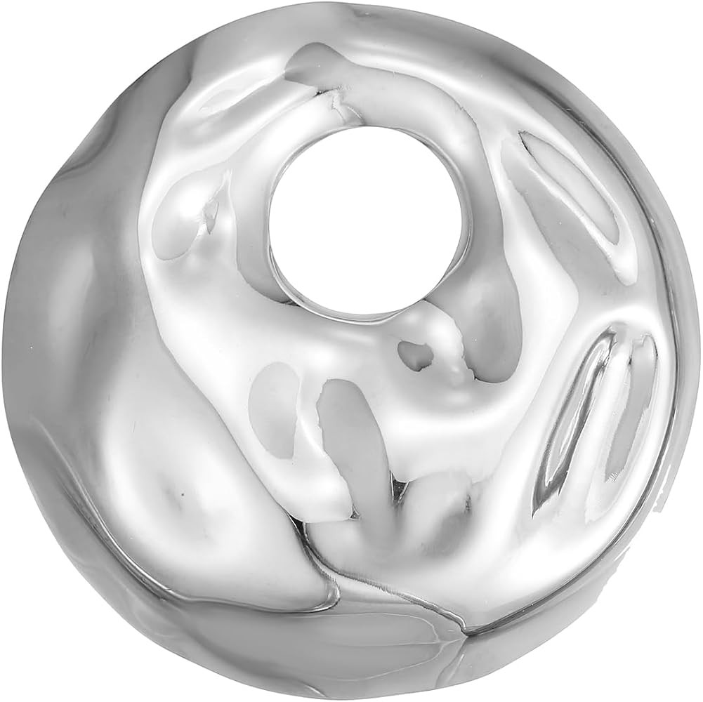 Figure Face Mask Brooch, Large Stainless Steel Modern Abstract Pin Textured Heart Brooch Irregula... | Amazon (US)