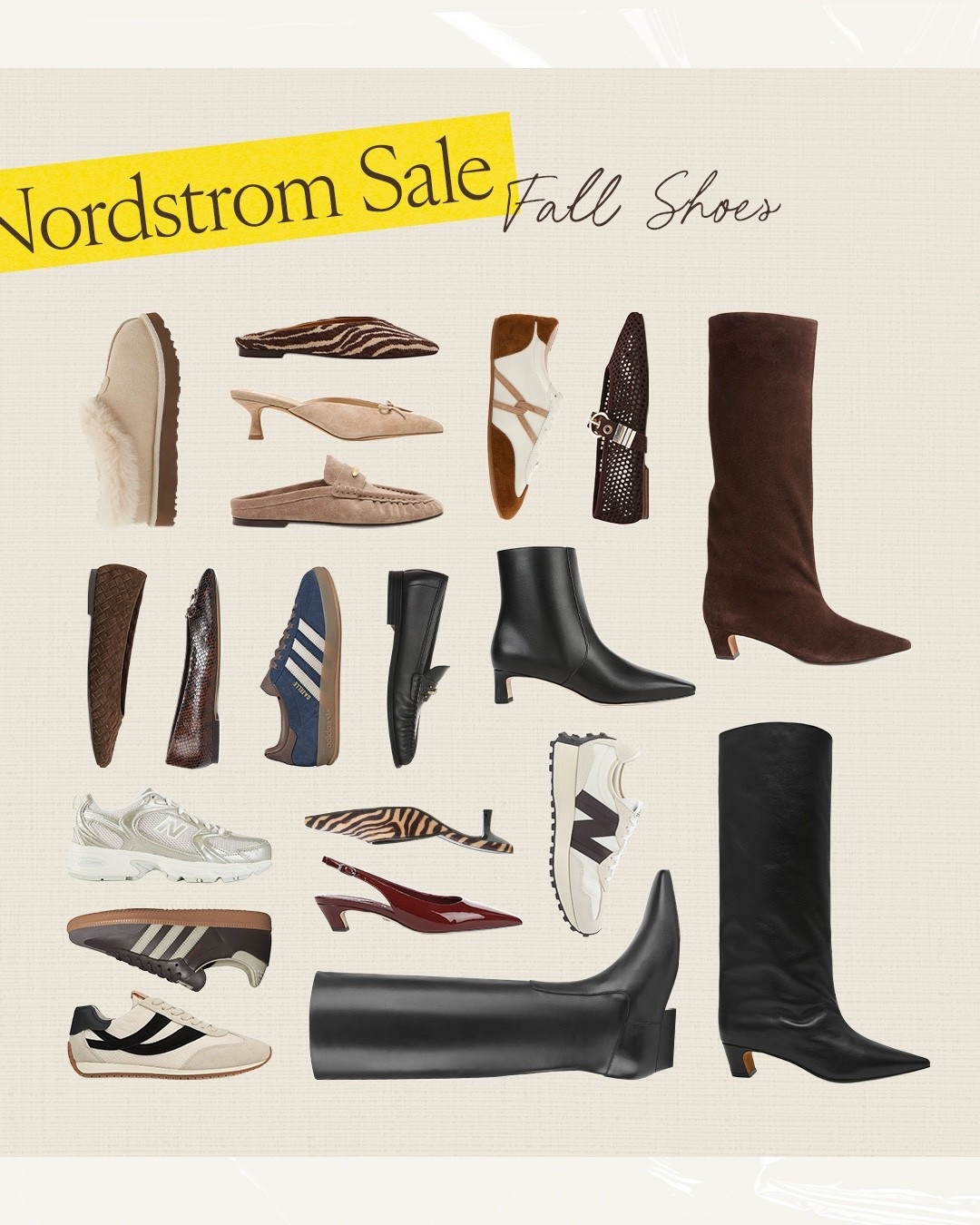 Nordstrom Anniversary sale fall shoe picks! 🍂

Nordstrom sale, Nordstrom anniversary sale, nsale, fall shoes, fall ballet flats, mesh flats, loafers, mules, knee high boots, suede boots, leather boots, sale alert

#LTKSaleAlert #LTKSeasonal