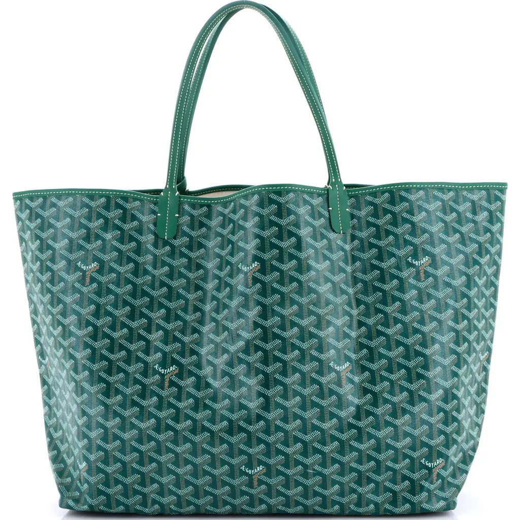 Pre-Owned Goyard Saint Louis Tote Coated Canvas GM in Green at Nordstrom, Size Medium | Nordstrom