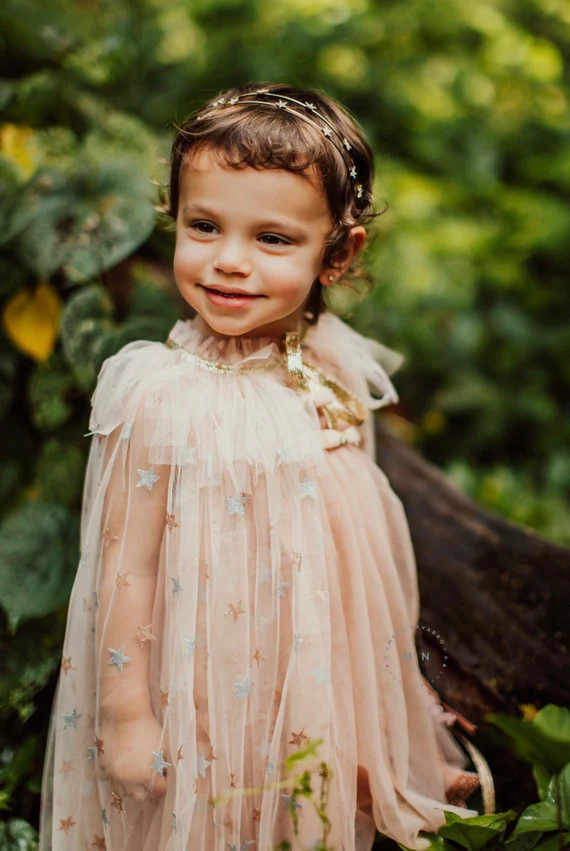 Girls Princess Cape Kids Halloween Costume Fairy Cloak Holiday - Etsy | Etsy (US)