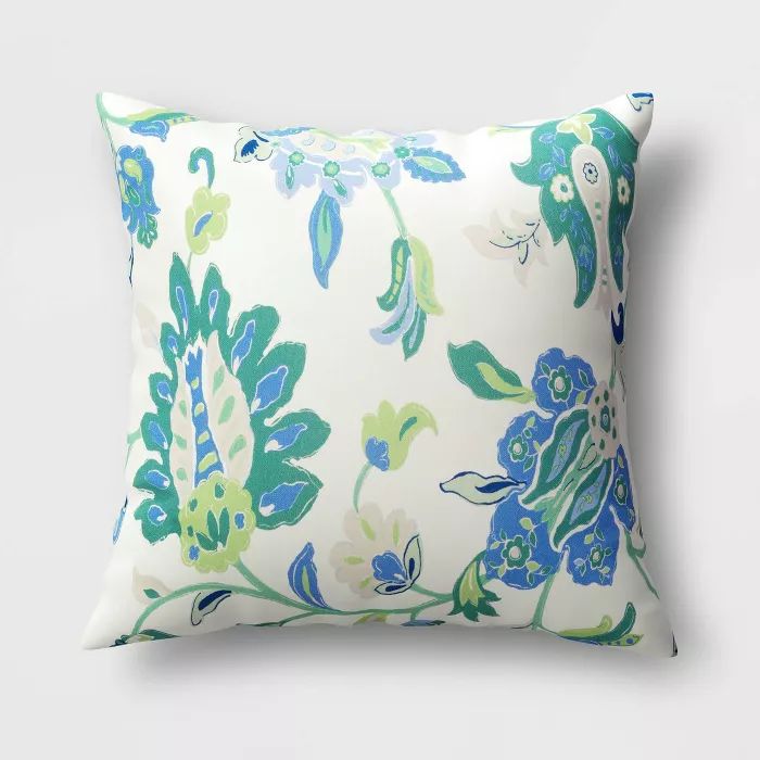 Decorative Throw Pillow Jacobean Floral - Threshold™ | Target
