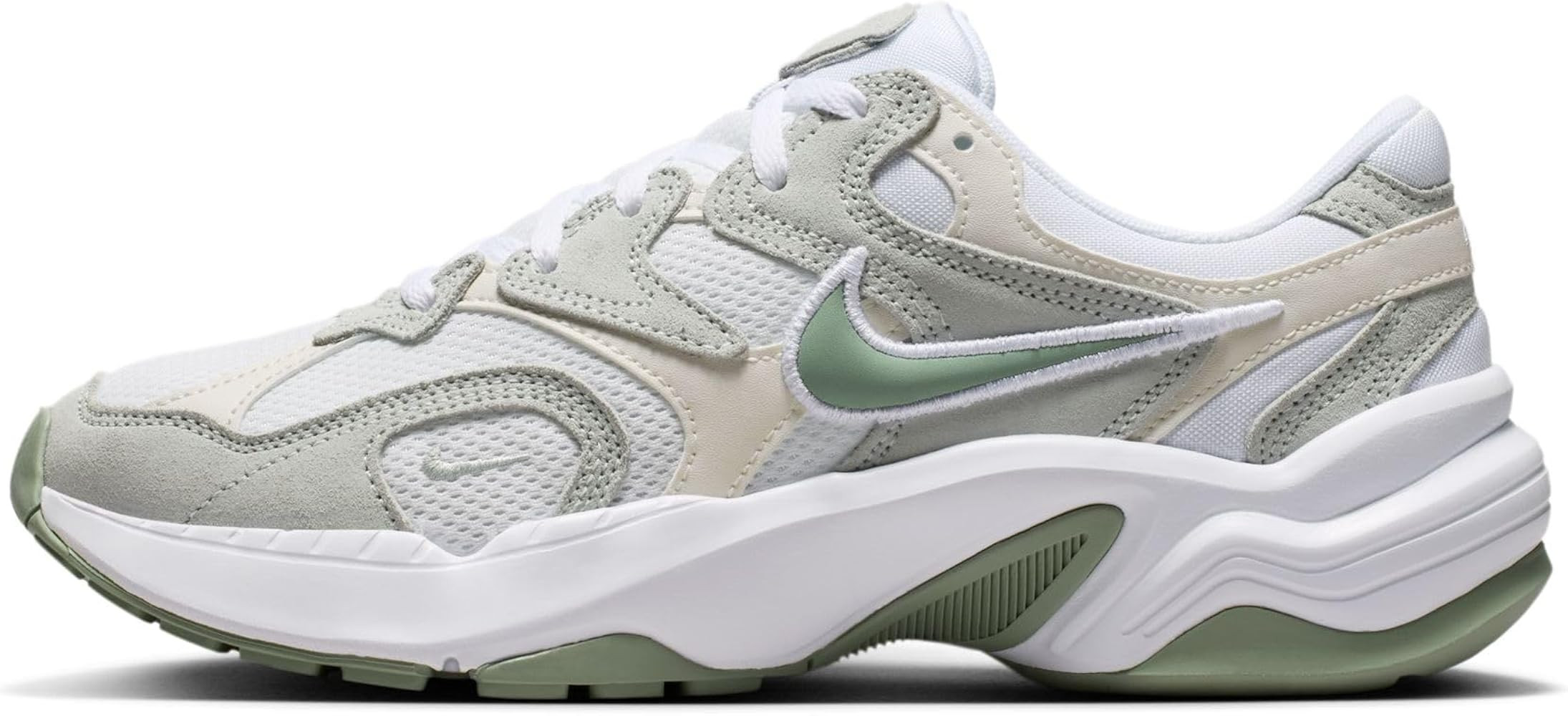 Amazon.com | Nike Women's AL8 Shoes, White/Metallic Silver-Smoke Grey-Black, 8 | Fashion Sneakers | Amazon (US)