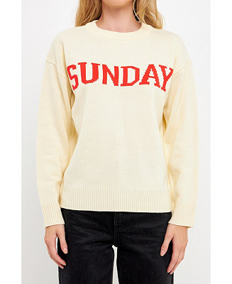 English Factory Women's Weekend Sweater - Macy's | Macy's