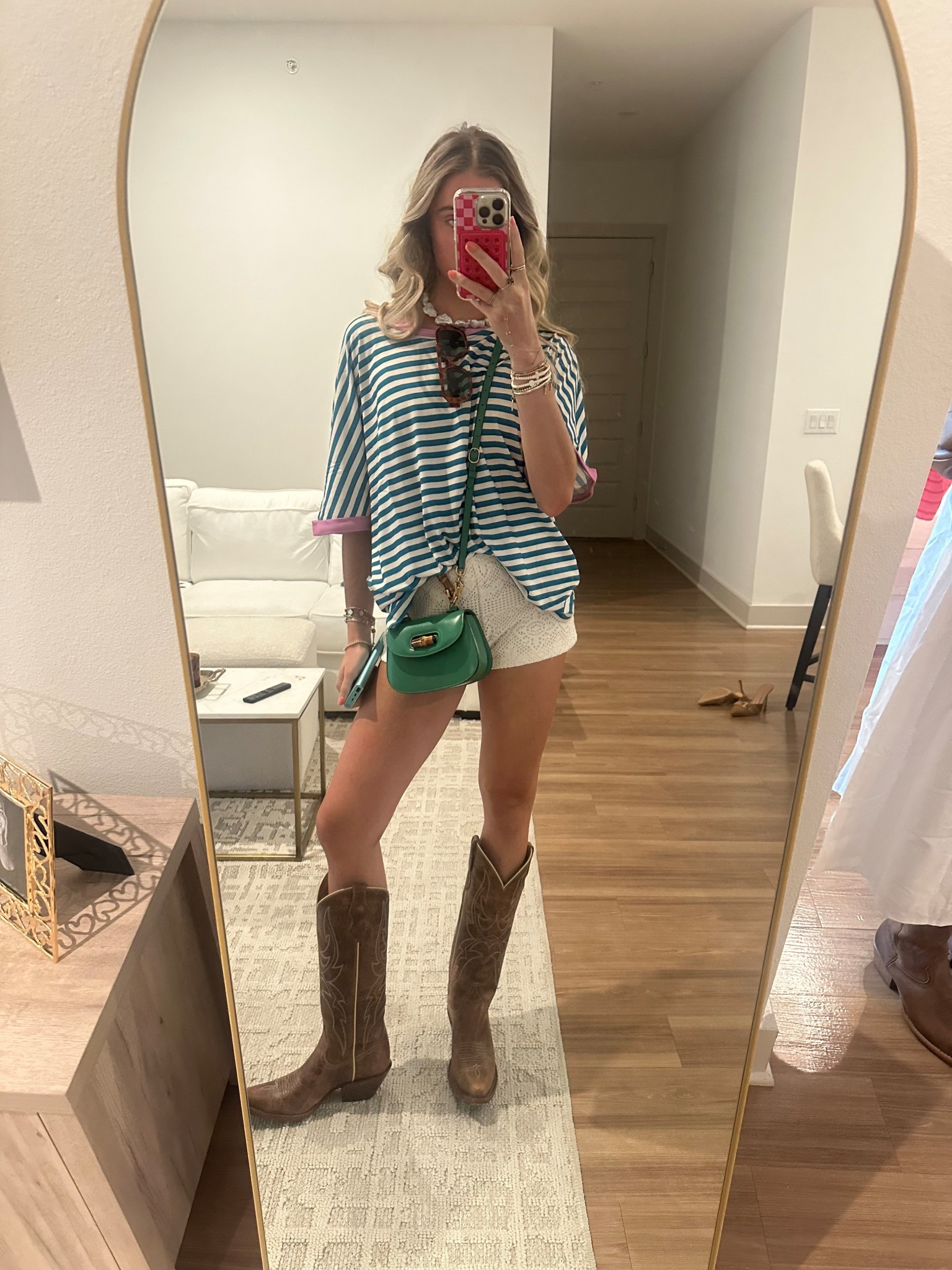 Dallas TX outfit. Serene Natural Crochet Hot Shorts size XS and top is Amazon free people look for less 

#LTKShoeCrush #LTKItBag #LTKStyleTip