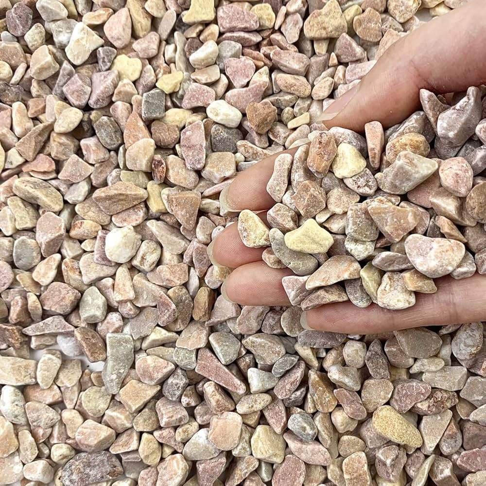 5lbs Natural Pea Gravel Pebbles, 3/8 Inch Decorative Succulent Rocks Pebbles for Indoor Plants. R... | Amazon (US)