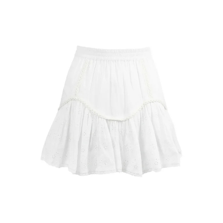 Jessica Simpson Women's Romana Eyelet Mini Skirt, Sizes XS-XL - Walmart.com | Walmart (US)