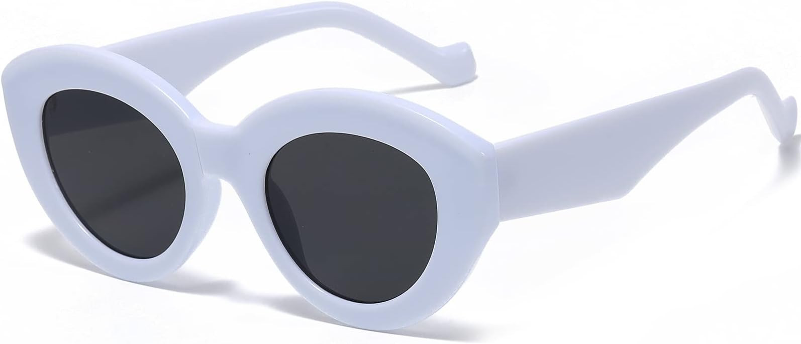 AIEYEZO Oversized Cat Eye Sunglasses for Women Cute Oval Thick Frame Cateye Sun Glasses Chic Retr... | Amazon (US)