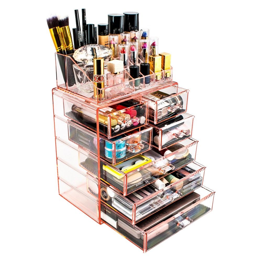 Sorbus Makeup Storage Organizer - Medium - Set 1 - Pink | Target