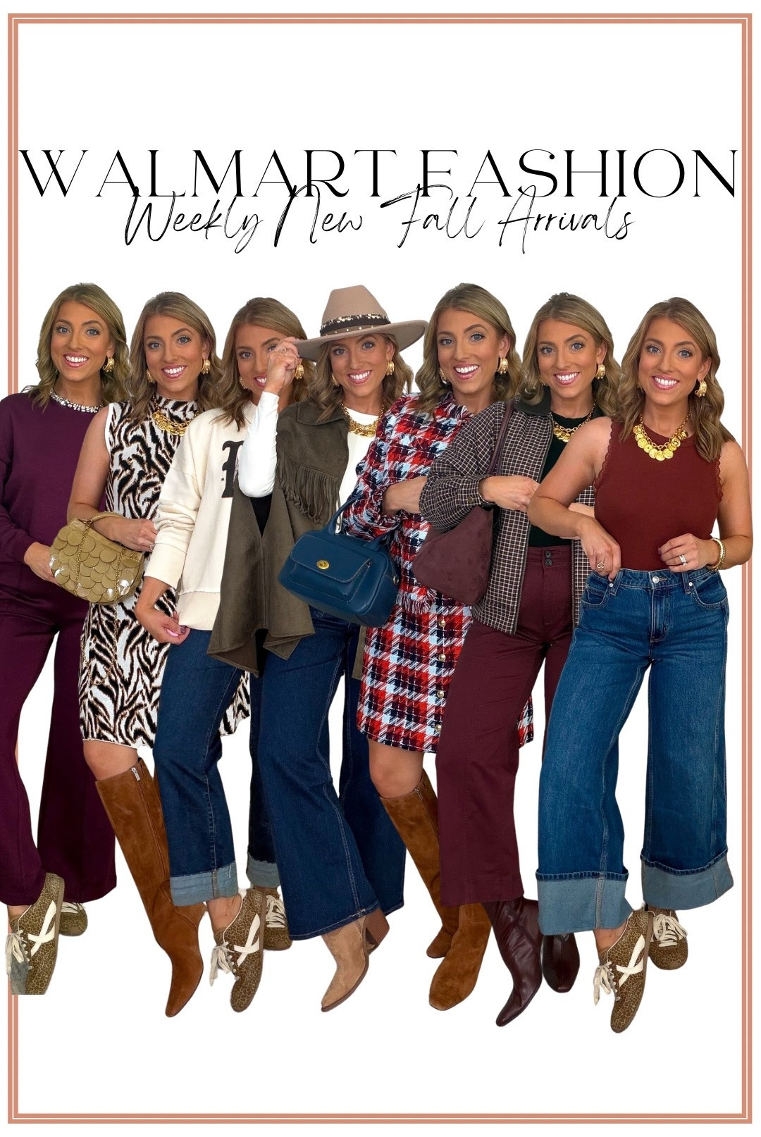 Walmart fall fashion is SO GOOD right now!! 🤎🍂 So many amazing new Walmart fashion arrivals just dropped, and these might be some of my favorite finds yet! From cozy sweaters and cardigans to statement dresses, wide leg jeans, fall jackets, matching sets, boots and the cutest accessories—there are SO many pieces that look way more expensive than their Walmart prices. 🙌🏼

I love all the rich burgundy, chocolate brown, olive, denim and bold prints for fall! These are the kind of affordable fall outfits that make getting dressed so easy—perfect for everyday wear, work outfits, date night, school drop-off and everything in between. Walmart is seriously bringing it with the new arrivals right now! 😍

#walmartfashion #walmartfinds #walmartnewarrivals #walmartstyle #walmartfashionfinds #walmartoutfits #fallfashion #falloutfits #affordablefashion #affordablestyle #fallstyle #womensfashion #womensoutfits #fallfashionfinds #walmartfallfashion

#LTKootd #LTKPetite