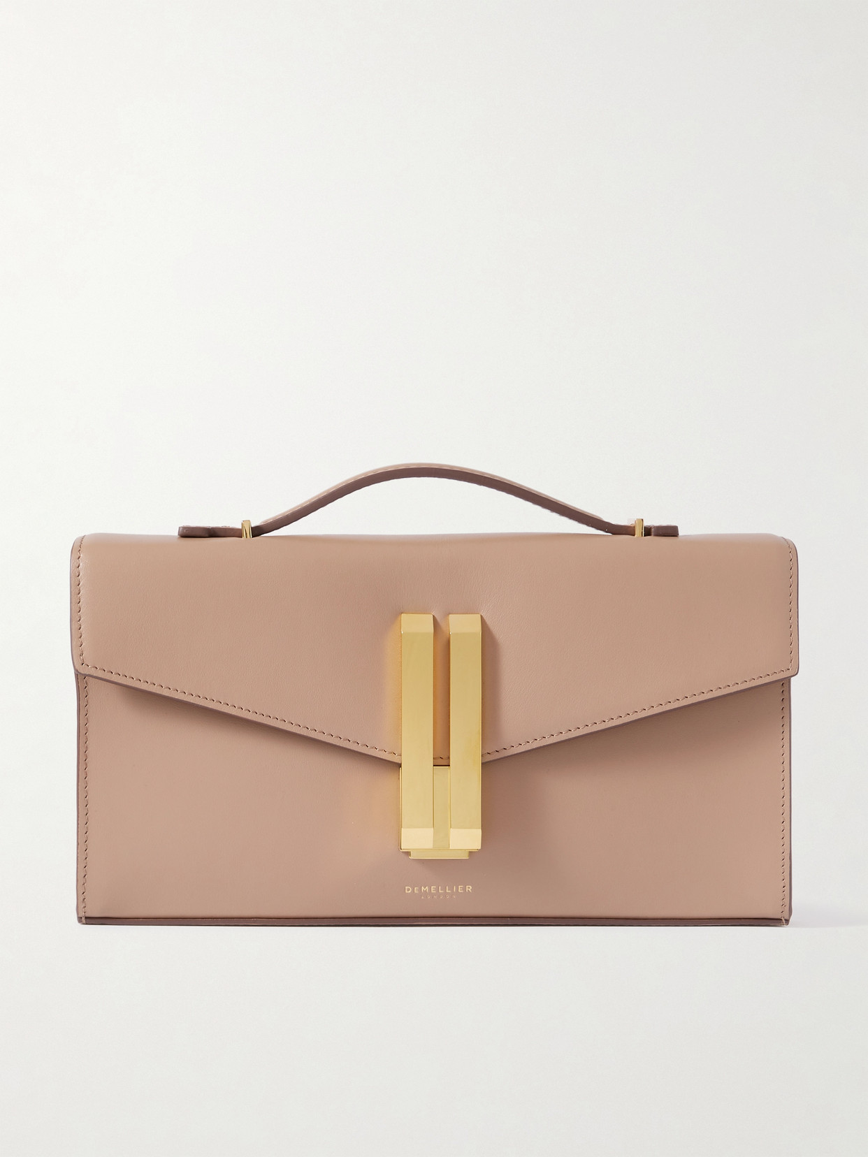 DeMellier - The Vancouver Leather Clutch - Neutrals | NET-A-PORTER (US)