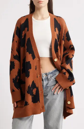 Leopard Oversize Cardigan | Nordstrom