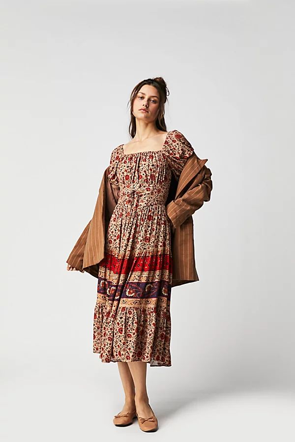Spell Lady Untamed Midi Dress by Spell at Free People, Tea Leaf, XS | Free People (Global - UK&FR Excluded)