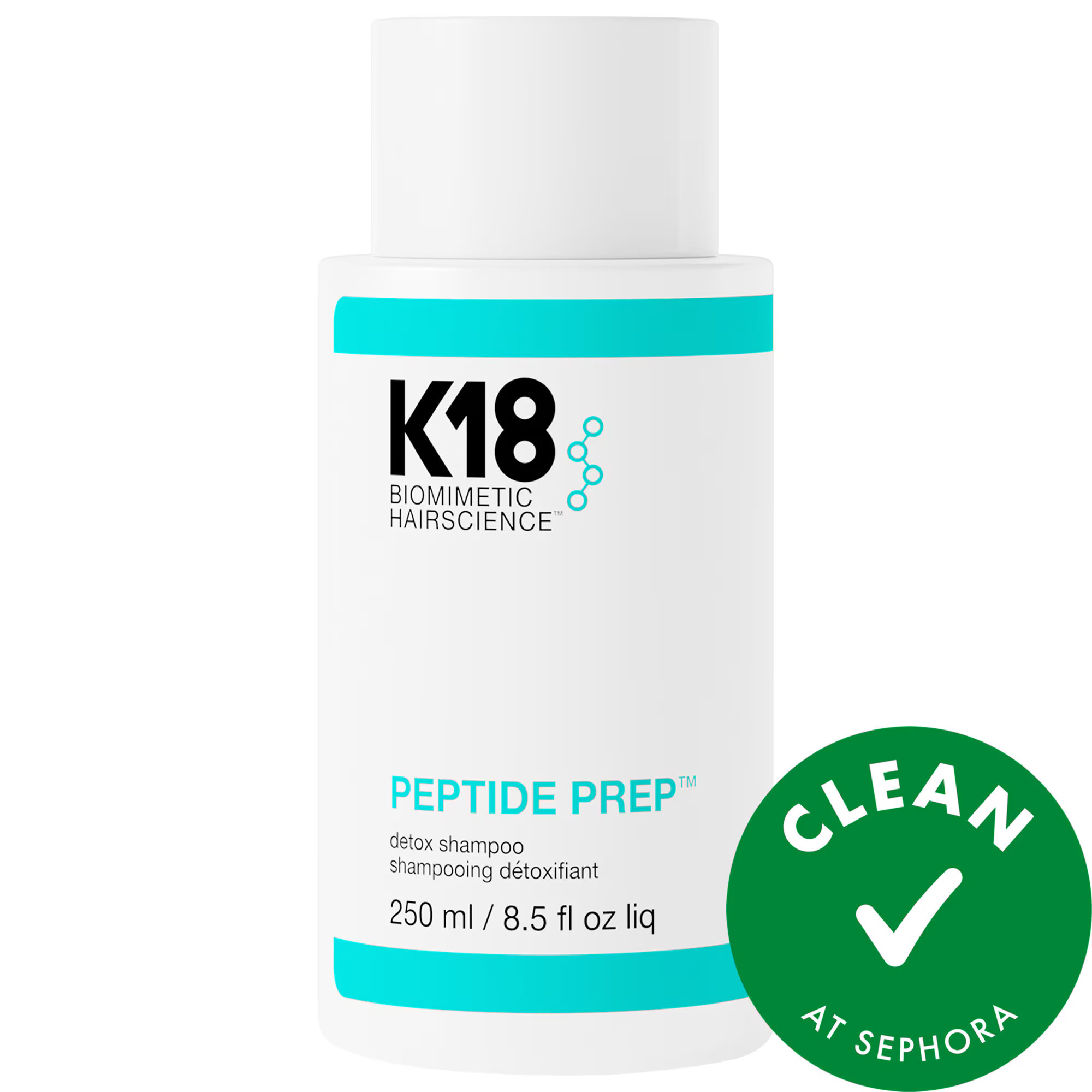 K18 Biomimetic Hairscience PEPTIDE PREP Clarifying Detox Shampoo 8.5 oz / 250 mL | Sephora (US)