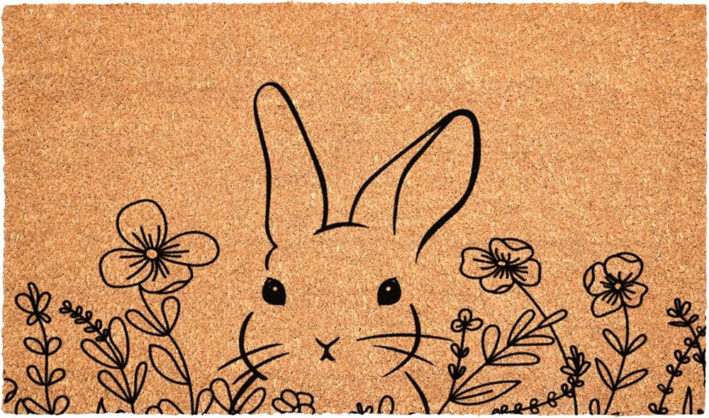 Calloway Mills Floral Bunny Doormat (17" x 29" x 0.60") | Amazon (US)