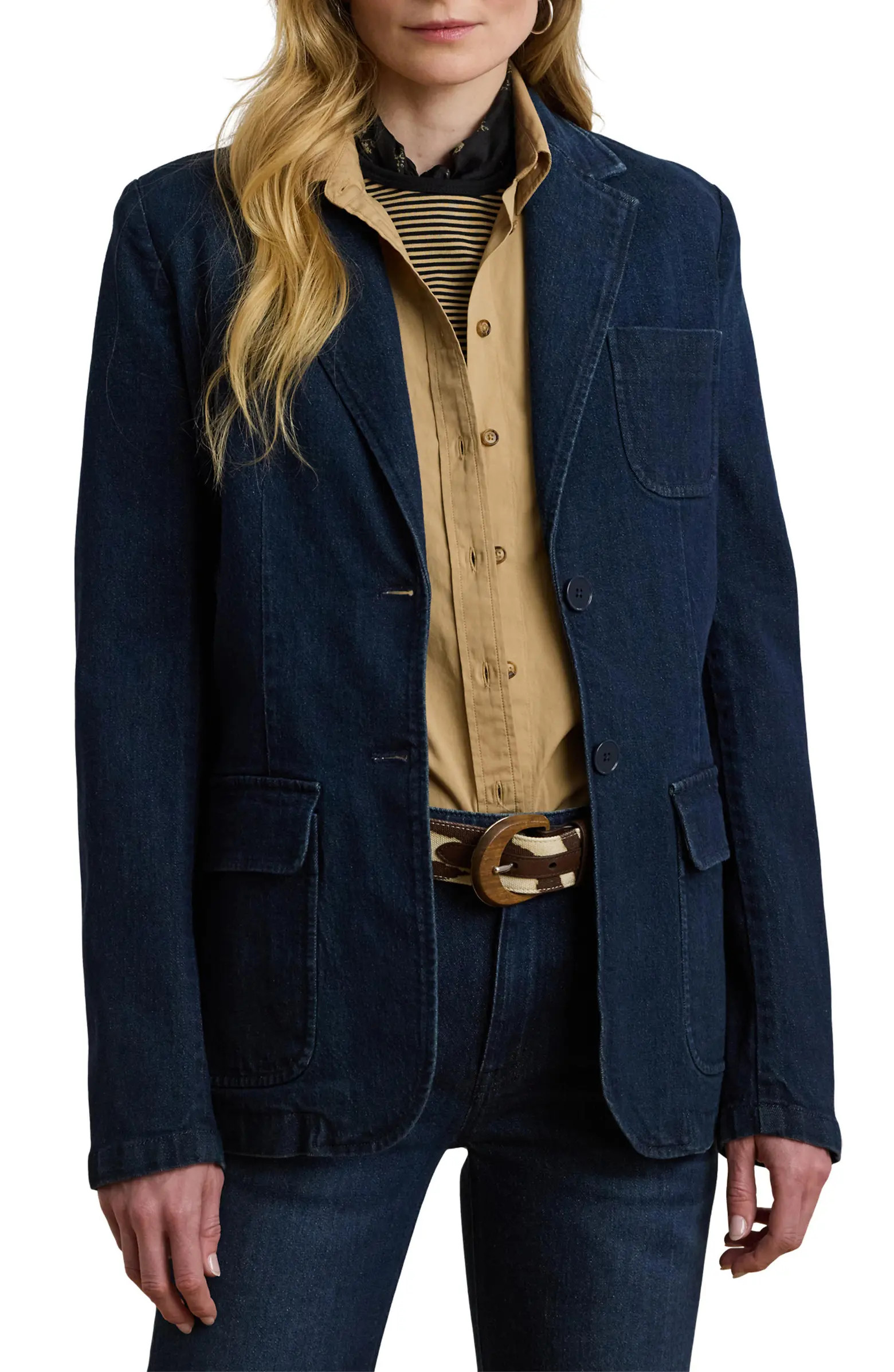 Lauren Ralph Lauren Denim Blazer | Nordstrom | Nordstrom