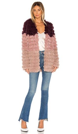 MINKPINK Lost Weekend Faux Fur Coat in Multi from Revolve.com | Revolve Clothing (Global)