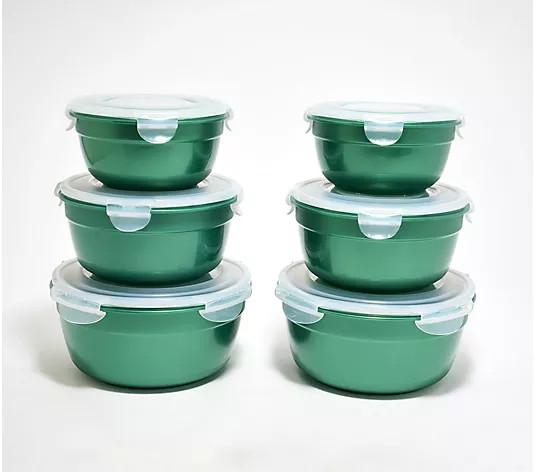Make Your Selection: LocknLock 6-Piece Nestable Colored Body Bowl Set | QVC