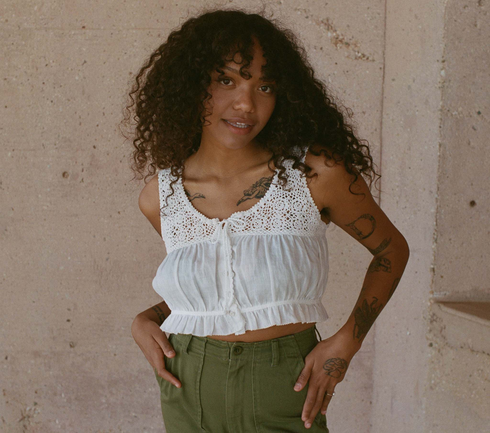 Camile Top - Salt | DÔEN | DOEN