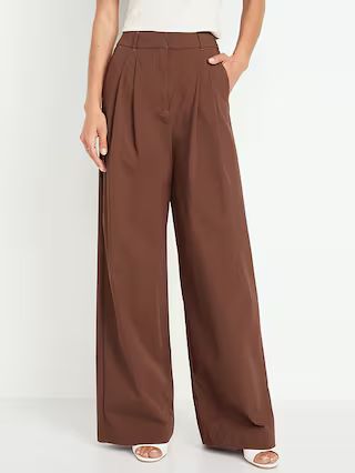 Extra High-Waisted Poplin Super Wide-Leg Taylor Pants | Old Navy (US)