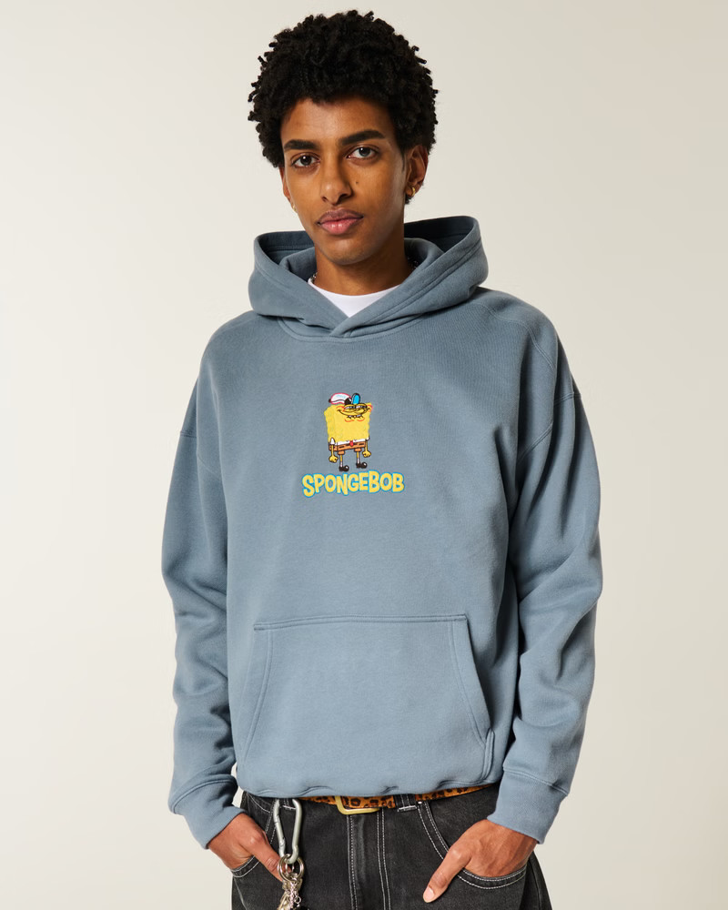 Men's Boxy Logo Hoodie | Men's Sweatshirts & Sweatpants | HollisterCo.com | Hollister (US)