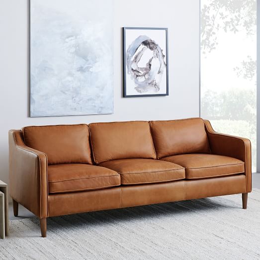 Hamilton Leather Sofa (81") | West Elm (US)