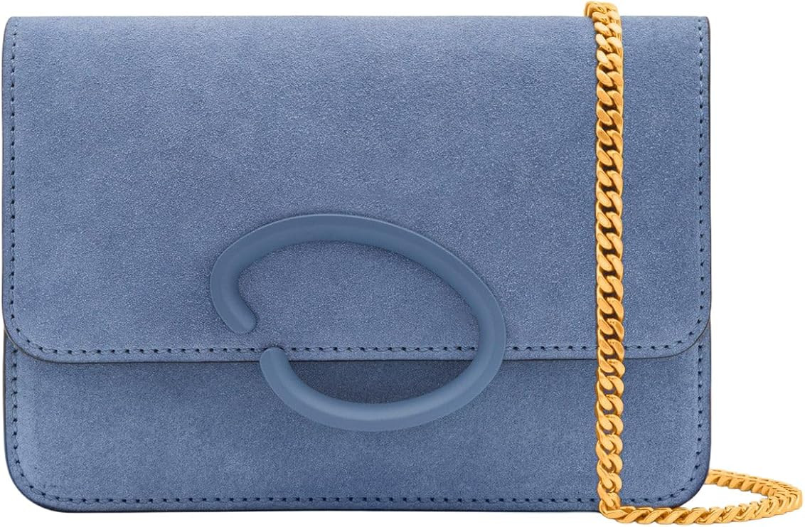 Amazon.com: Oscar de la Renta, O Pochette in Suede, OS, Denim Blue : Amazon Luxury | Amazon (US)