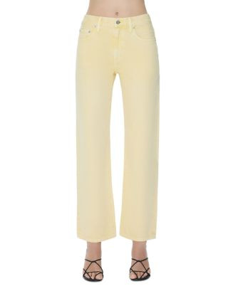 Lexi Mid Rise Bowed Straight Jeans in Day Glow | Bloomingdale's (AU)