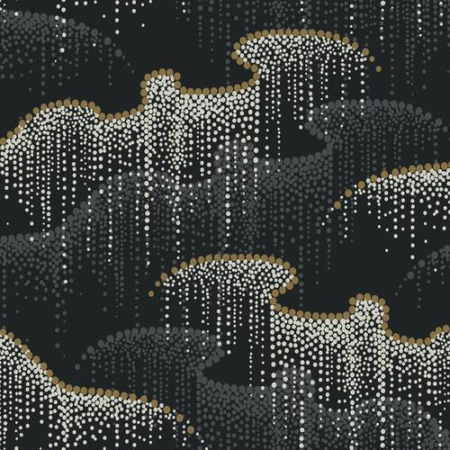 York Designer Series Moonlight Pearls Black Wallpaper | DecoratorsBest | DecoratorsBest