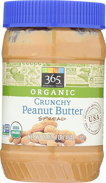 365 by Whole Foods Market, Peanut Butter Sweetened Crunchy Organic, 16 Ounce | Amazon (US)
