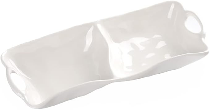 Pampa Bay Shatterproof Melamine 2 Section Server (Classic White) | Amazon (US)