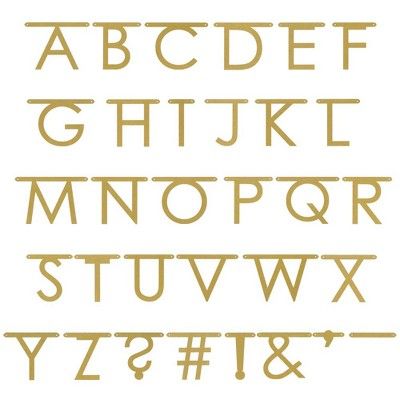 Gold Faux Glitter Create Your Own Banner - Spritz™ | Target