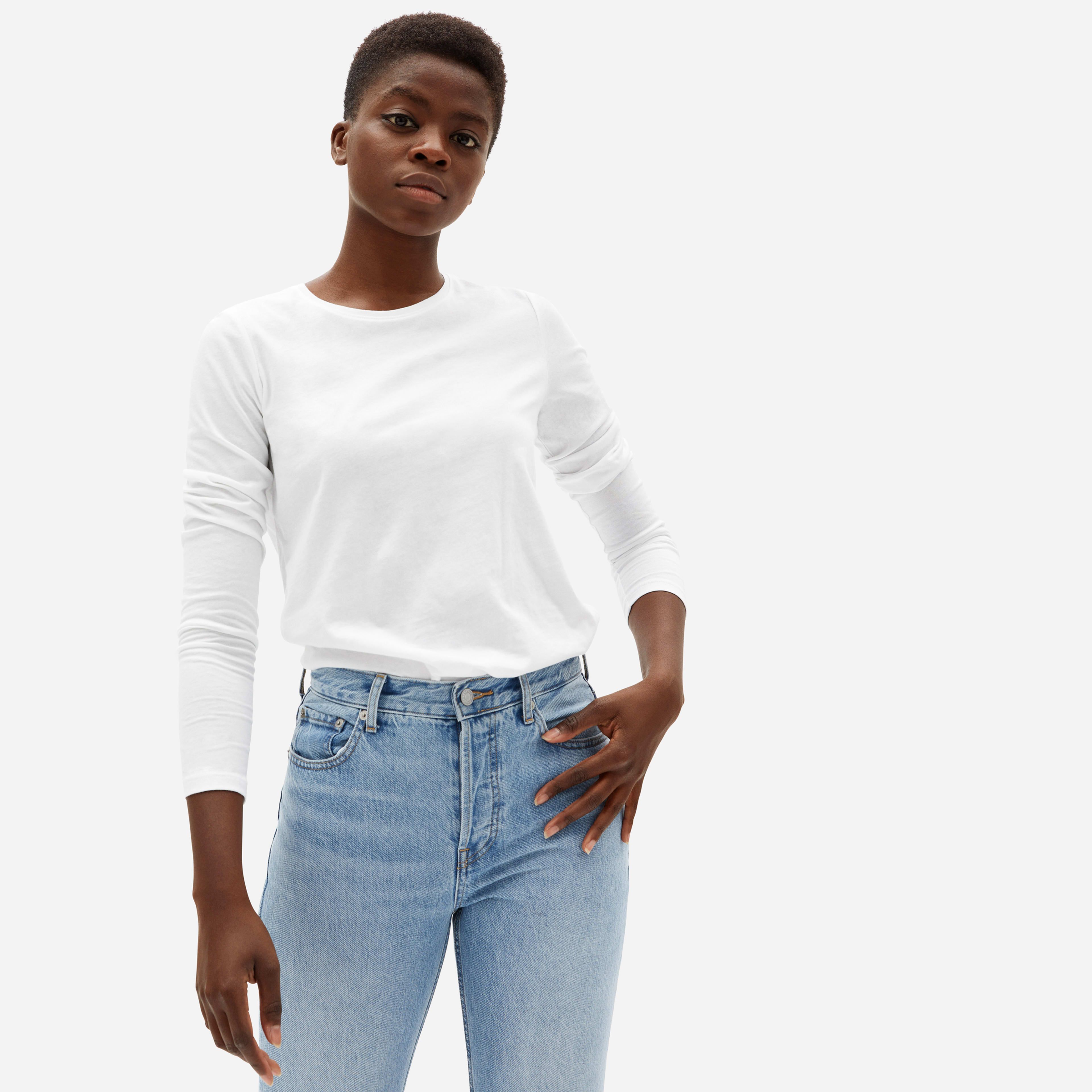 The Organic Cotton Long-Sleeve Crew | Everlane