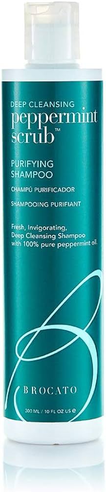 Brocato Peppermint Scrub Purifying Shampoo, Deep Cleansing, 10 Oz. | Fresh, Invigorating, & Light... | Amazon (US)