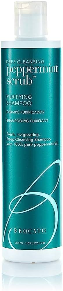 Brocato Peppermint Scrub Purifying Shampoo, Deep Cleansing, 10 Oz. | Fresh, Invigorating, & Light... | Amazon (US)