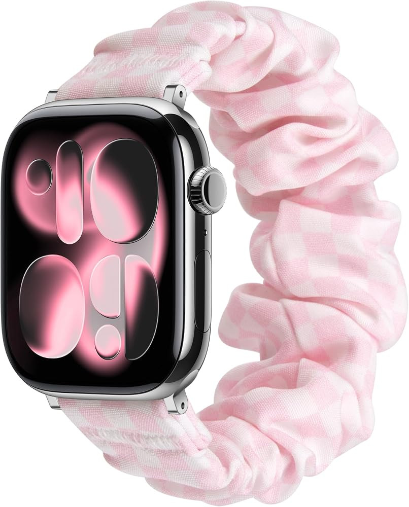 Scrunchie Elastic Watch Band Compatible with Apple Watch Band 38mm 40mm 41mm 42mm 44mm 45mm Cloth... | Amazon (US)