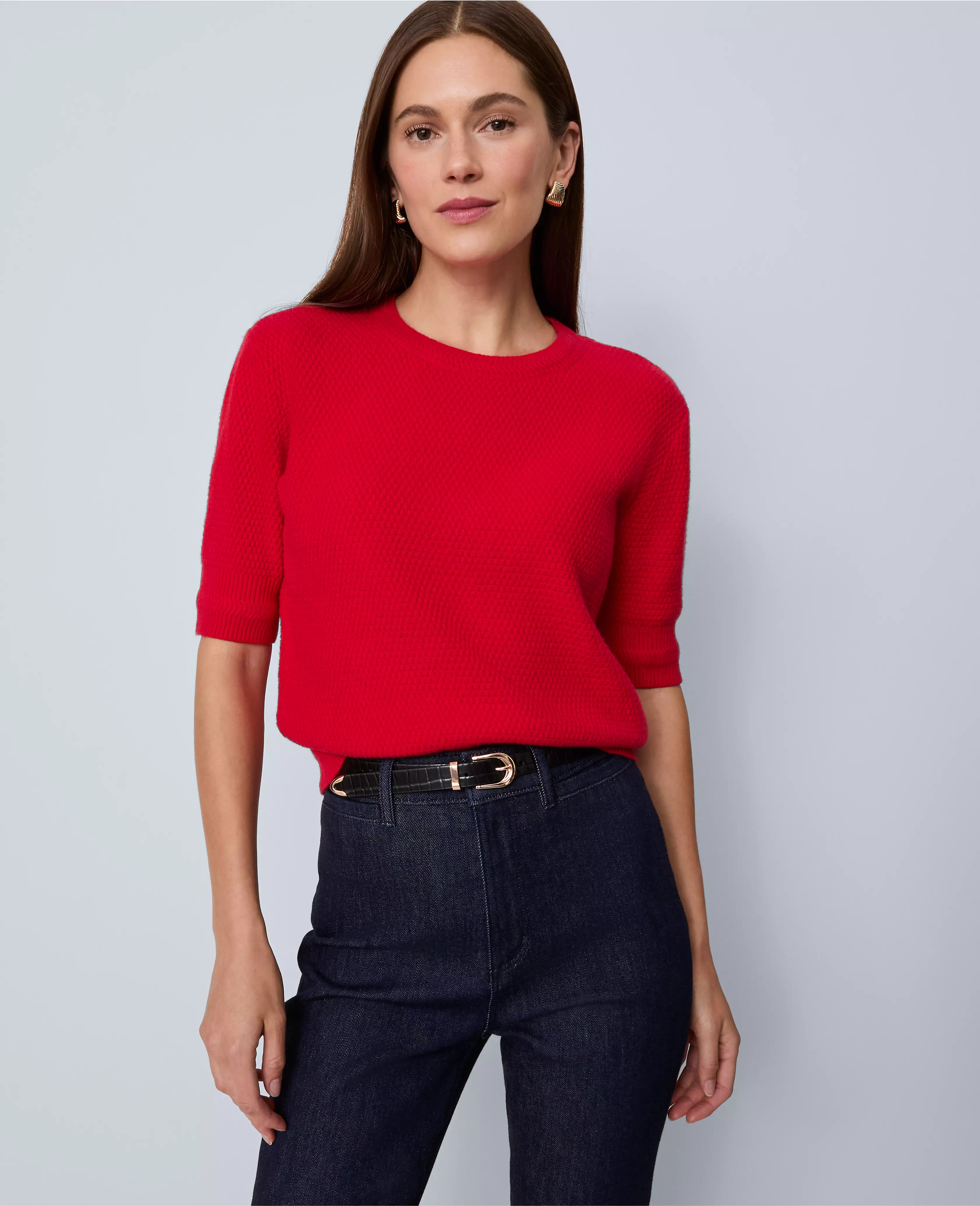 Stitch Sweater Tee | Ann Taylor