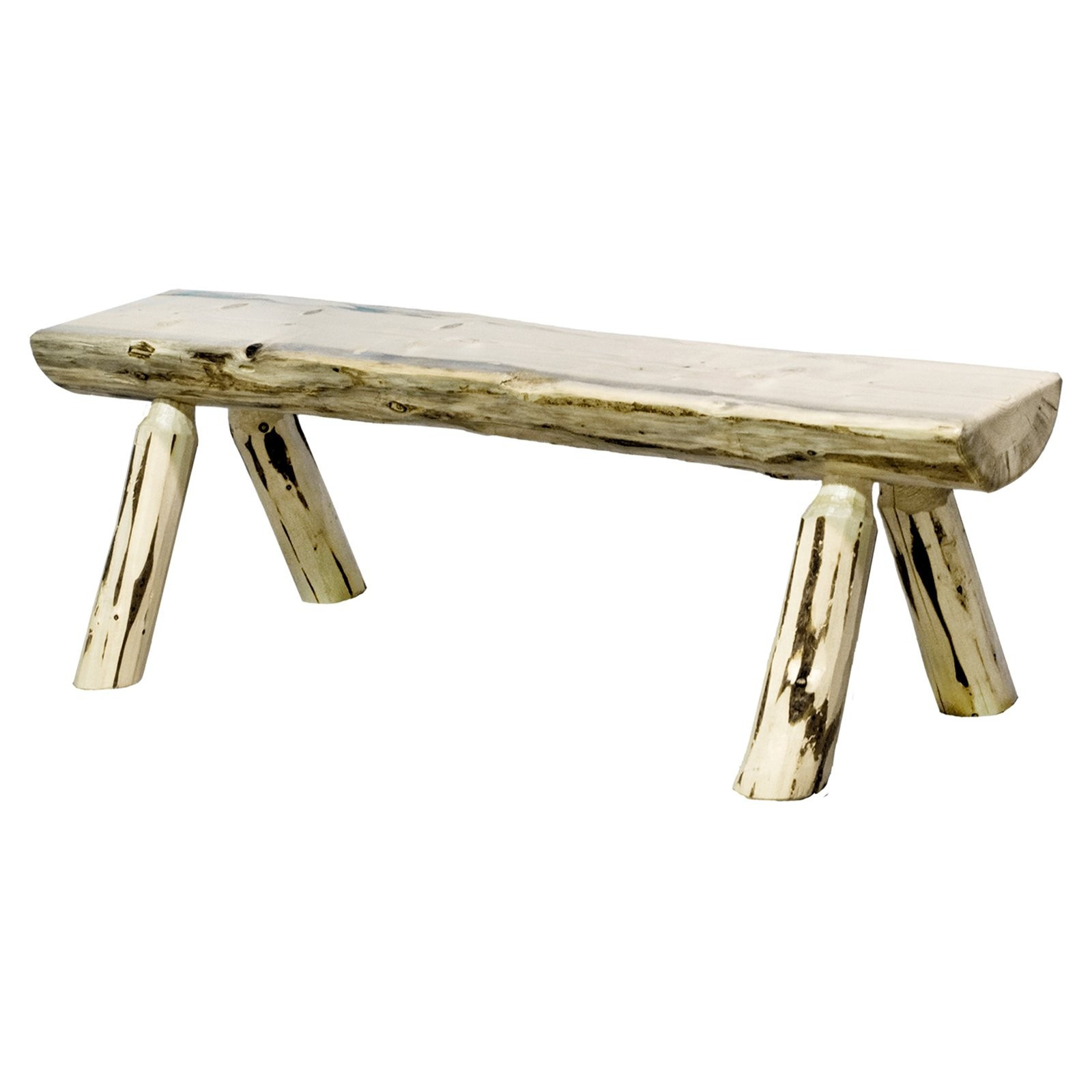 Montana Woodworks Half Log Bench | Hayneedle